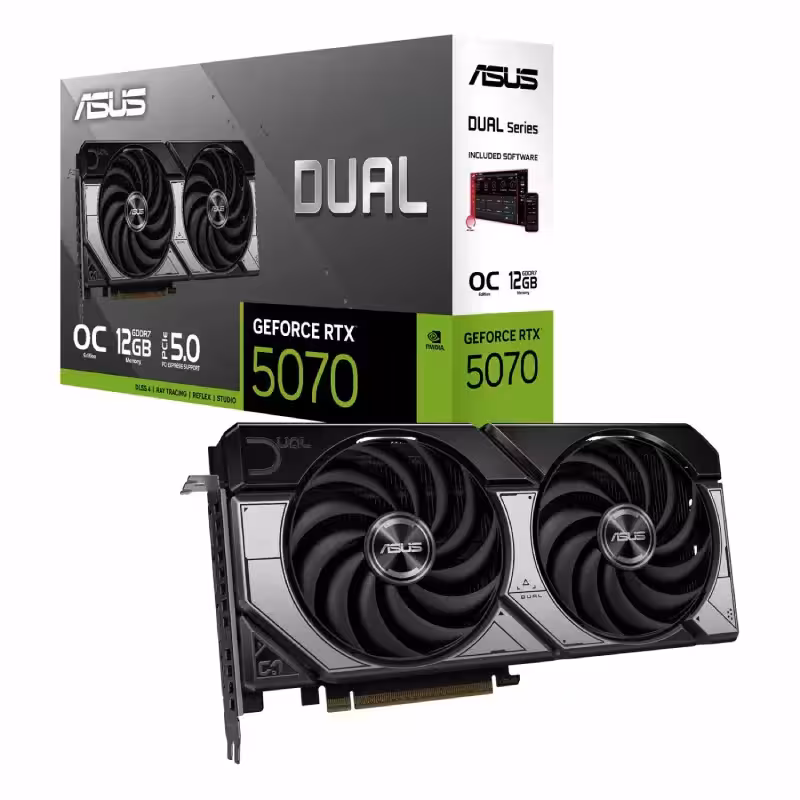 کارت گرافیک ASUS DUAL RTX 5070 OC 12G