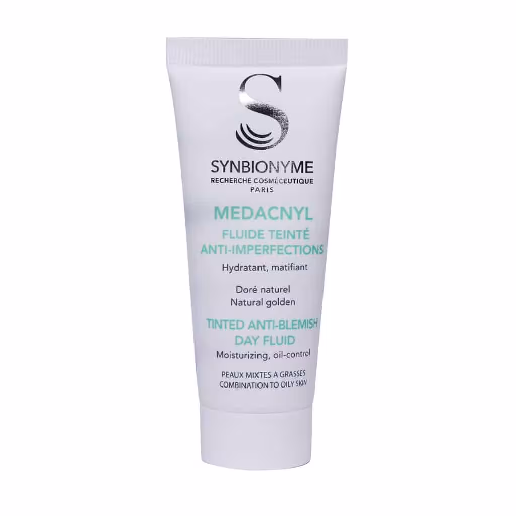 فلوئید ضدآفتاب مداکنیل رنگی SPF50 پوست مختلط تا چرب40 میلی لیتر سین بیونیم SYNBIONYME