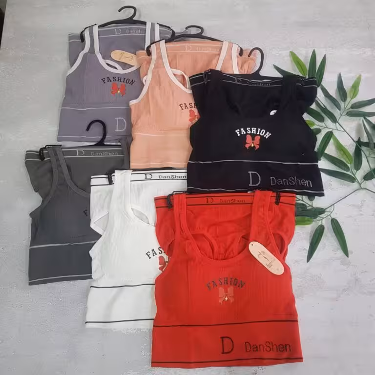 ست نیم تنه و شورت FASHION کد n-4620 ( محصول لک دارد )