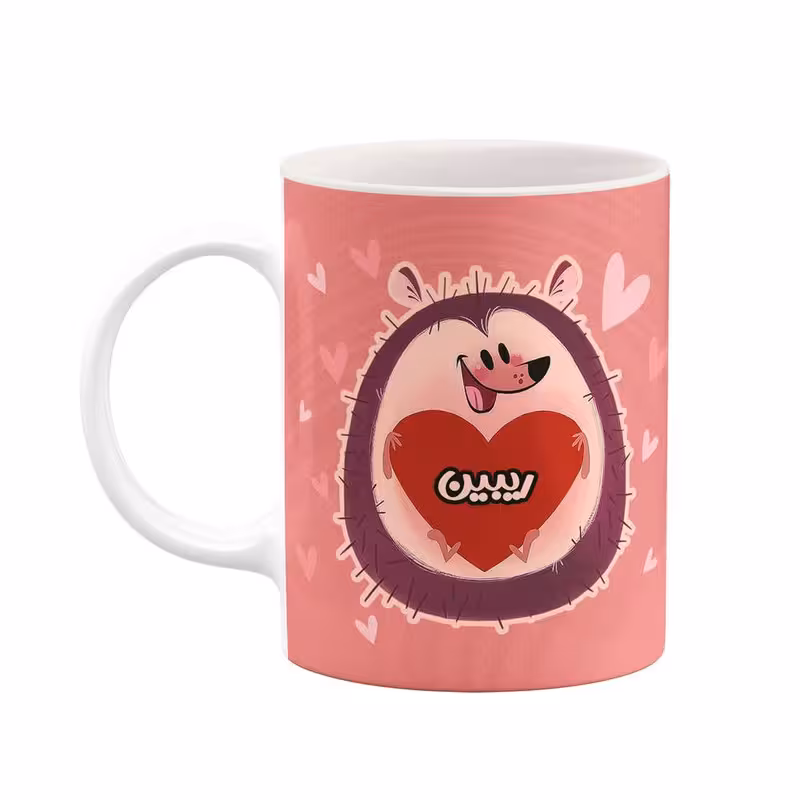 ماگ اسم ریبین قلب کد mgn13348