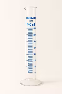 مزور شیشه ای 100 سی سی پایه گرد - یونی گلس