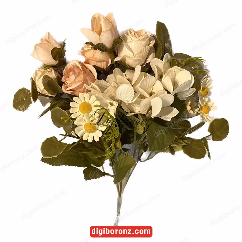 دسته گل مصنوعی مدل مخلوط 5شاخه