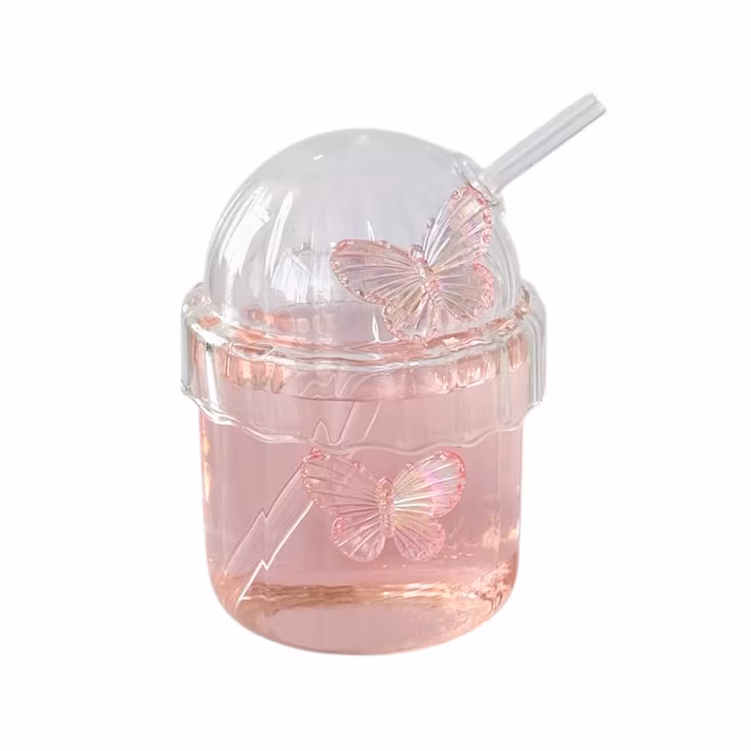 ماگ اسموتی پروانه ای صورتی