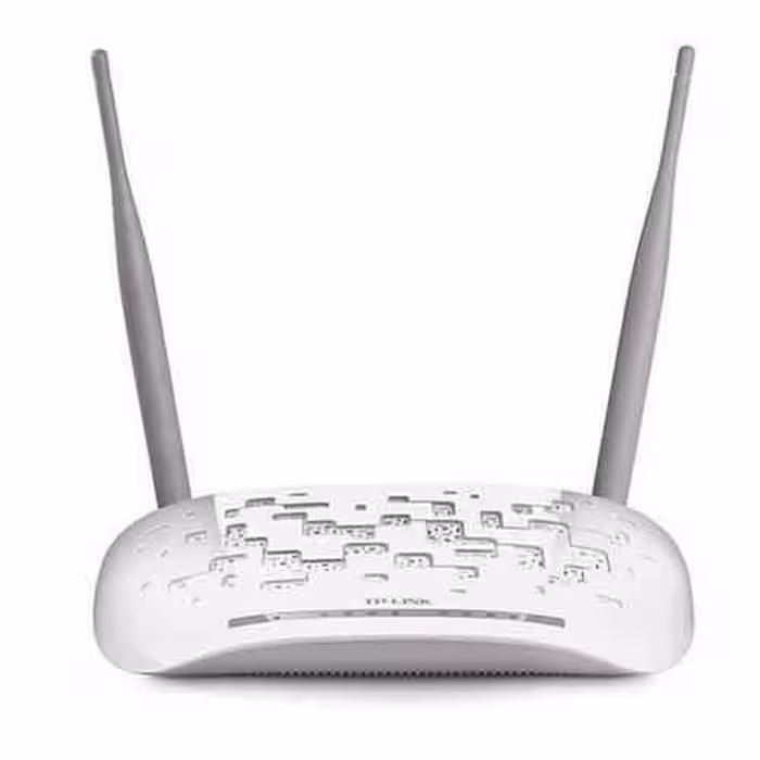 مودم روتر بی‌سیم ADSL2 Plus با سرعت N300، برند TP-Link، مدل TD-W8961N، مناسب برای اینترنت خانگی