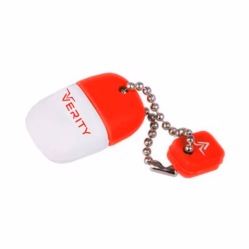 فلش مموری64گیگ سیلیکونی مدل  Verity V906 USB2.0 قرمز