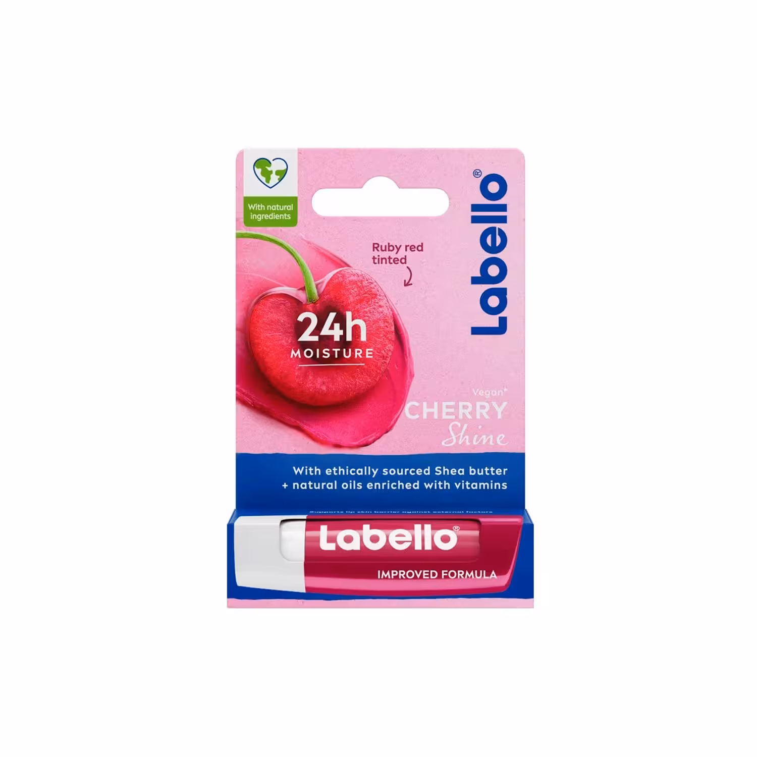 بالم لب مرطوب کننده 24 ساعته لبلو Labello با رایحه گیلاس