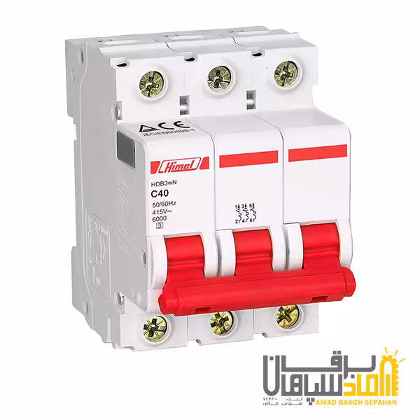 كليد مينياتوری سه پل هیمل 4 آمپر 6kA