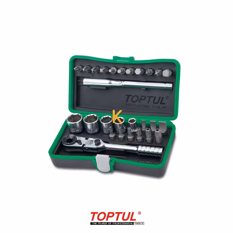 جعبه بکس 27 پارچه 1/4 اینچ مدل GADW2701 تاپ تول