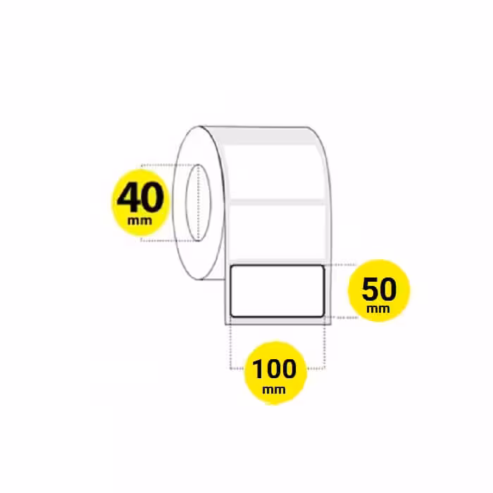 لیبل برچسب پی وی سی 50×100