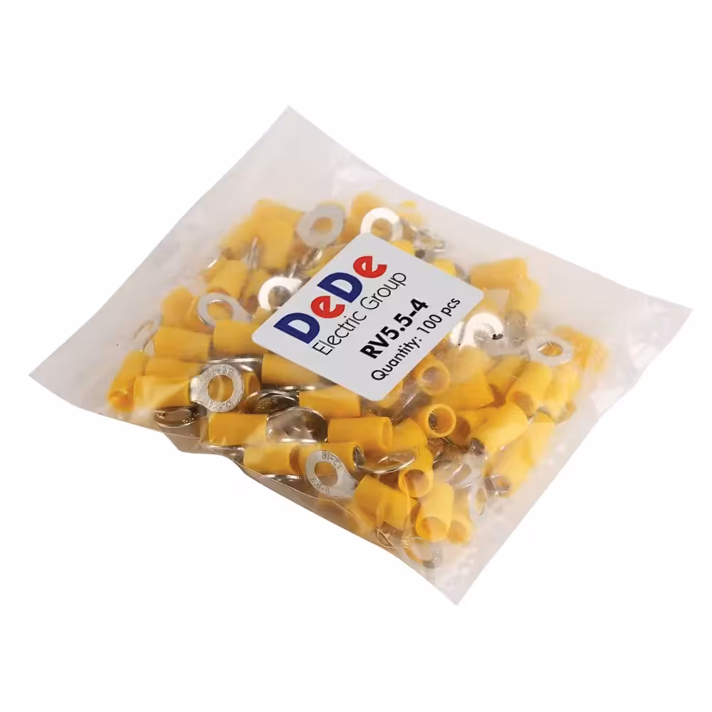 سرسیم حلقوی سایز 6 برند DeDe سری RV5.5-x بسته 100 عددی