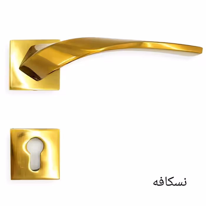 دستگیره درب رزت سوییچی مدل 660 رنگ نسکافه ای