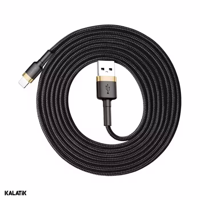 کابل تبدیل USB Type-A به لایتنینگ باسئوس Cafule مدل CALKLF-CV1 به طول 2 متر
