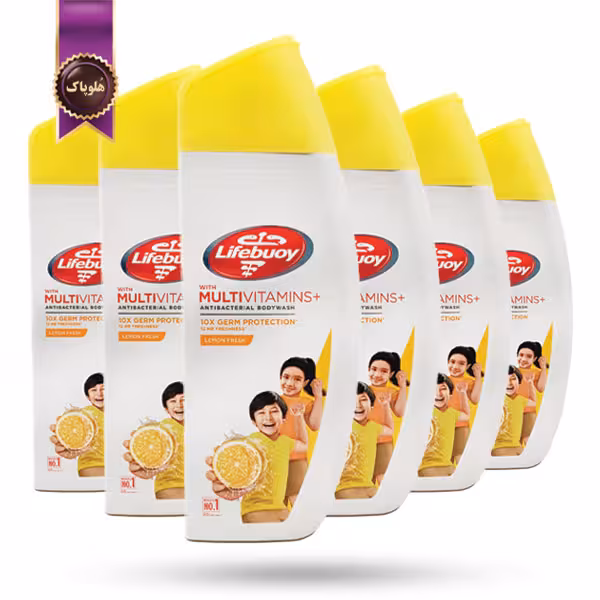 6 عدد شامپو بدن لایف بوی lifebuoy مدل لیمو تازه Lemon Fresh حجم 300 میلی لیتر  (اورجینال)