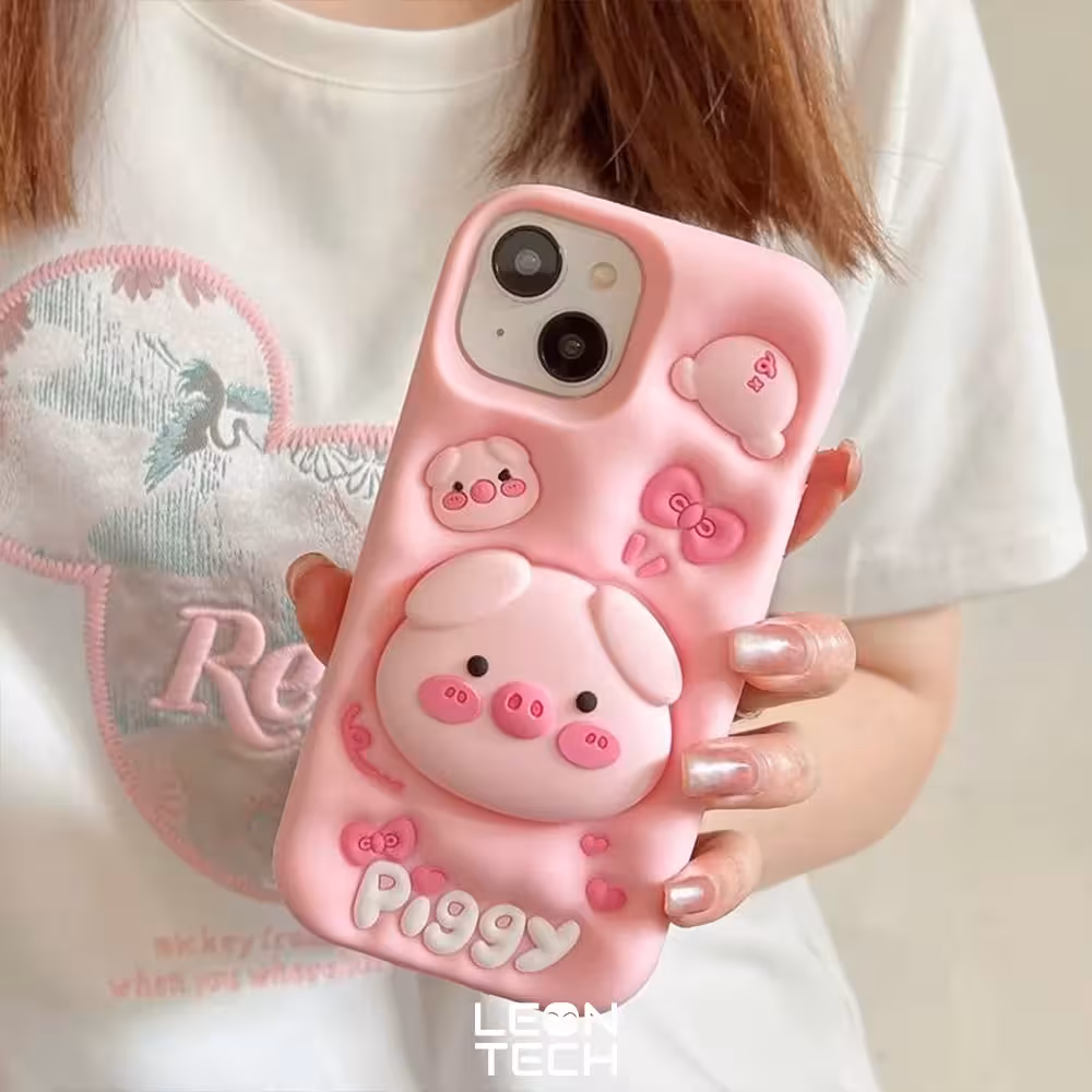 قاب خوک صورتی برای آیفون 14 پرو