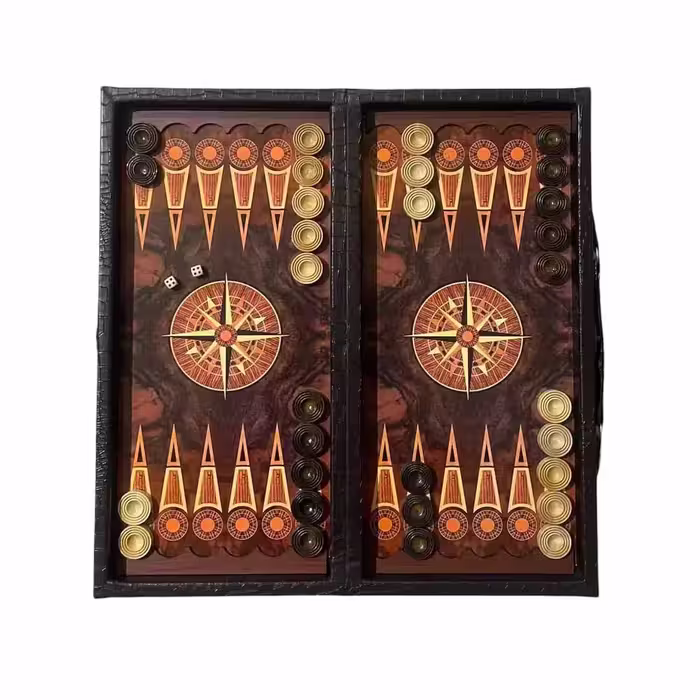 تخته نرد چاپی طرح قطب نما کد T150