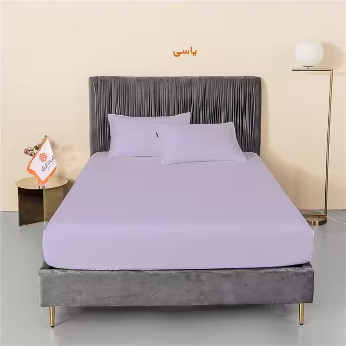 سرویس ملحفه چیداری مدل میکرو  یاسی یک نفره دو تکه 90در200