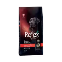 غذای خشک سگ بالغ نژاد متوسط و بزرگ طعم بره و برنج برند Reflex رفلکس پلاس 3 کیلویی