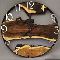 ساعت دیواری چوبی روستیک مدل SR102 سایز 50 