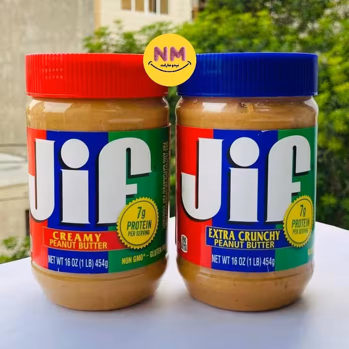 کره بادام زمینی جیف jif ارسال رایگان (450گرم)