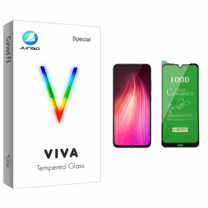 محافظ صفحه نمایش سرامیکی جانبو مدل Viva Glass مناسب برای گوشی موبایل شیائومی Redmi Note 8T