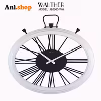 ساعت دیواری قطر 65ترکیب چوب و فلز E6563_WH