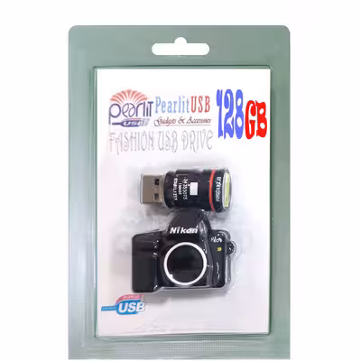 فلش مموری پرلیت یو اس بی مدل  دوربین ظرفیت 128 گیگابایت