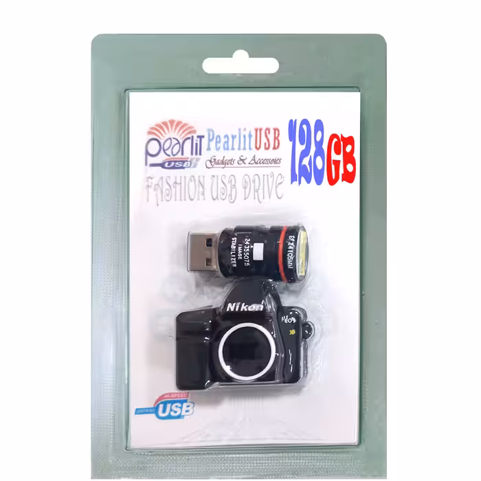 فلش مموری پرلیت یو اس بی مدل  دوربین ظرفیت 128 گیگابایت