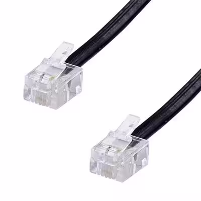 	 کابل تلفن مدل MM طول 0.5 متر بسته 4 عددی