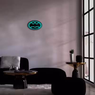 چراغ دیواری نئون دیزاین طرح Batman-BL_TBL