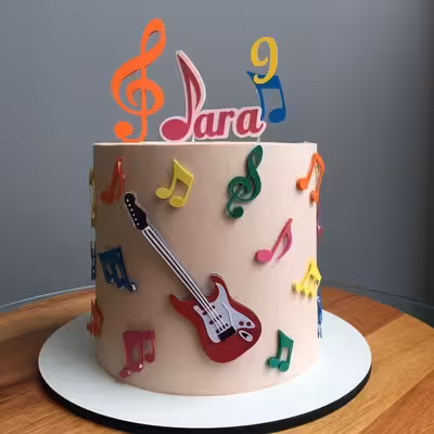 قالب شکلات مدل مالد فوندانت طرح مولد نت موسیقی کد M32