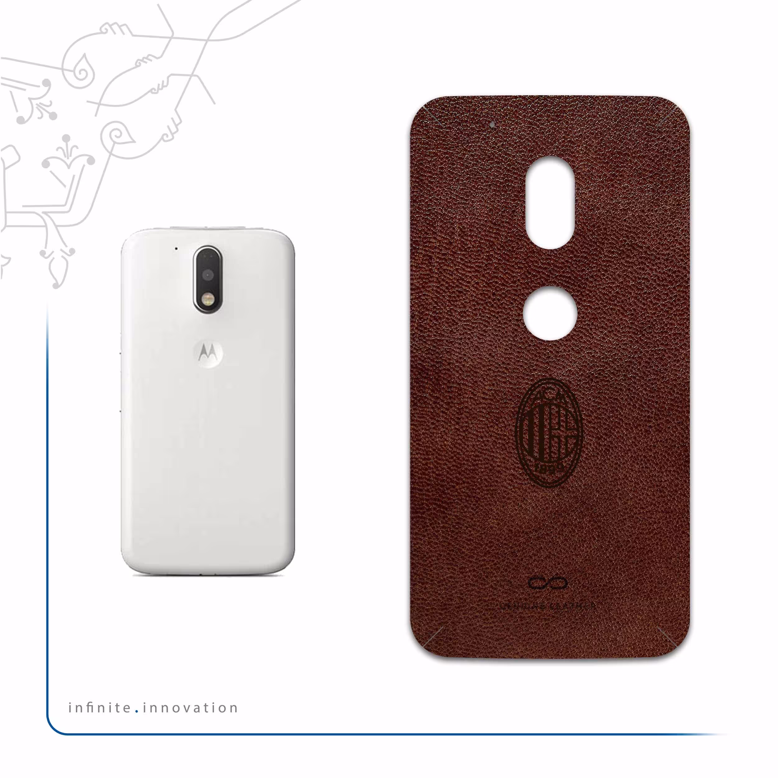 برچسب پوششی ماهوت مدل NL-ACMLN مناسب برای گوشی موبایل موتورولا Moto G4 Play