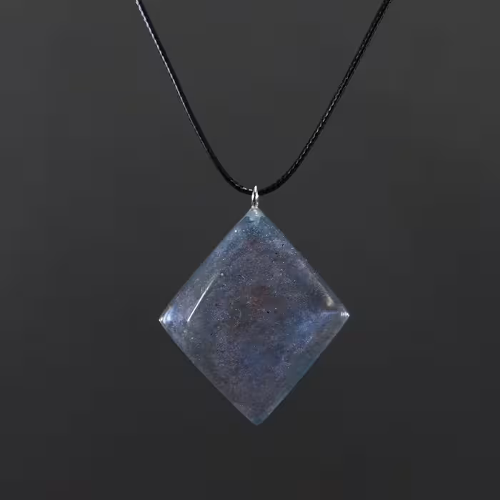 گردنبند مدل رزین کهکشان PRG_1014