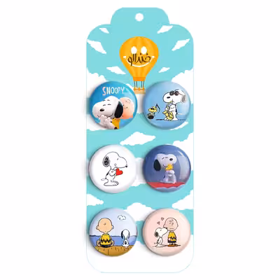 پیکسل خندالو مدل انیمیشن اسنوپی کد 658B مجموعه 6 عددی