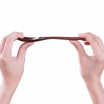 قاشق غذاخوری مدل wood3 بسته 4 عددی