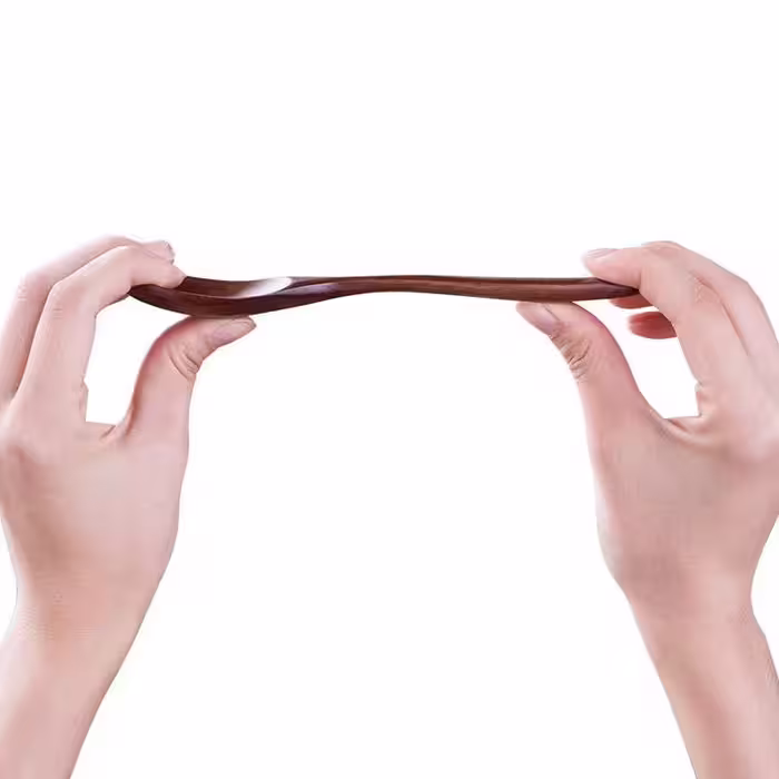 قاشق غذاخوری مدل wood3 بسته 4 عددی