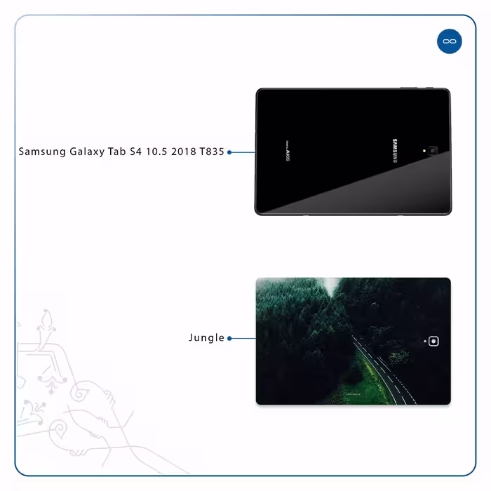 برچسب پوششی ماهوت مدل Jungle مناسب برای تبلت سامسونگ Galaxy Tab S4 10.5 2018 T835