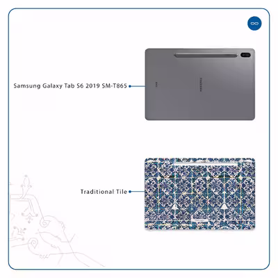 برچسب پوششی ماهوت مدل Iran-Tile1 مناسب برای تبلت سامسونگ Galaxy Tab S6 2019 SM-T865