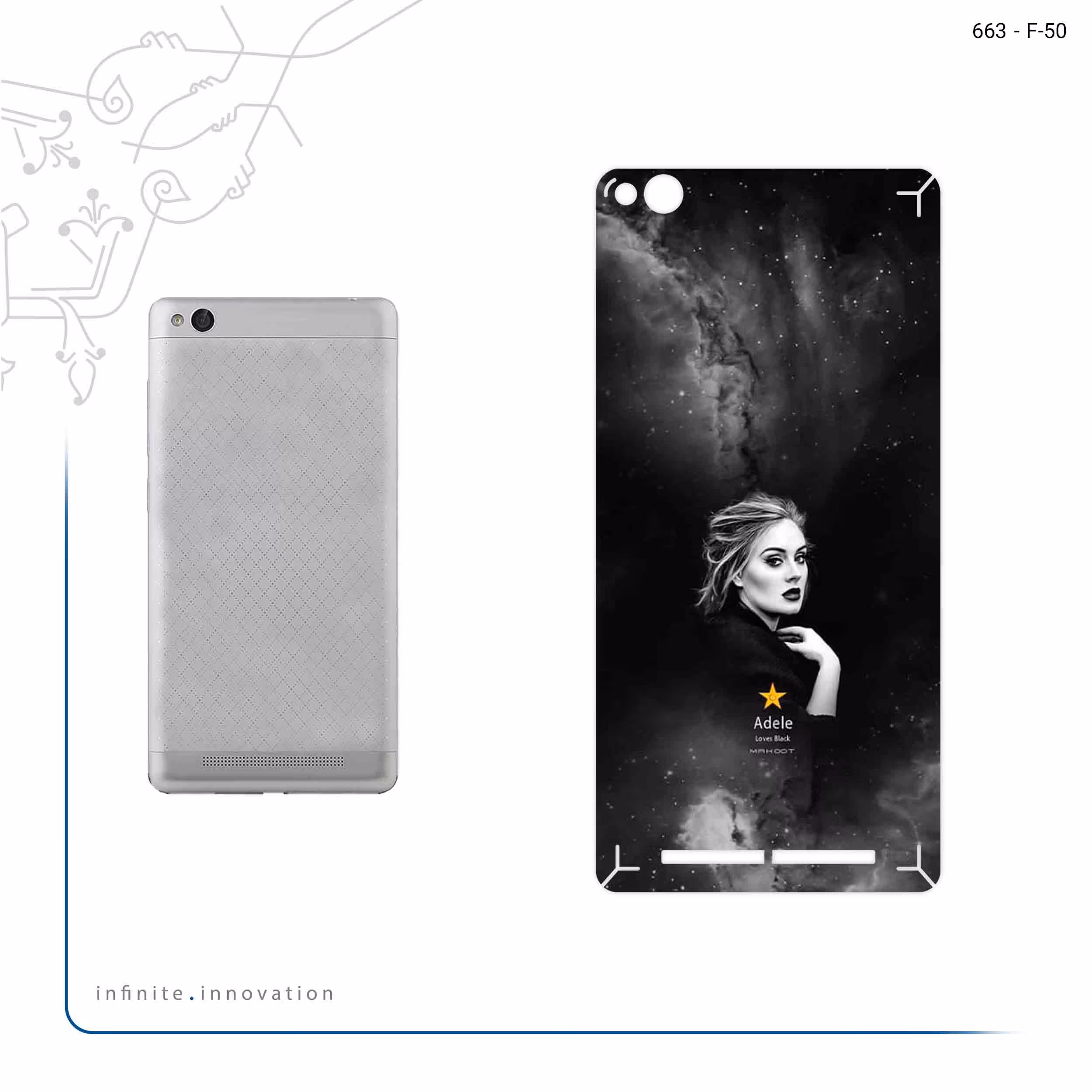 برچسب پوششی ماهوت مدل Adele مناسب برای گوشی موبایل شیائومی Redmi 3