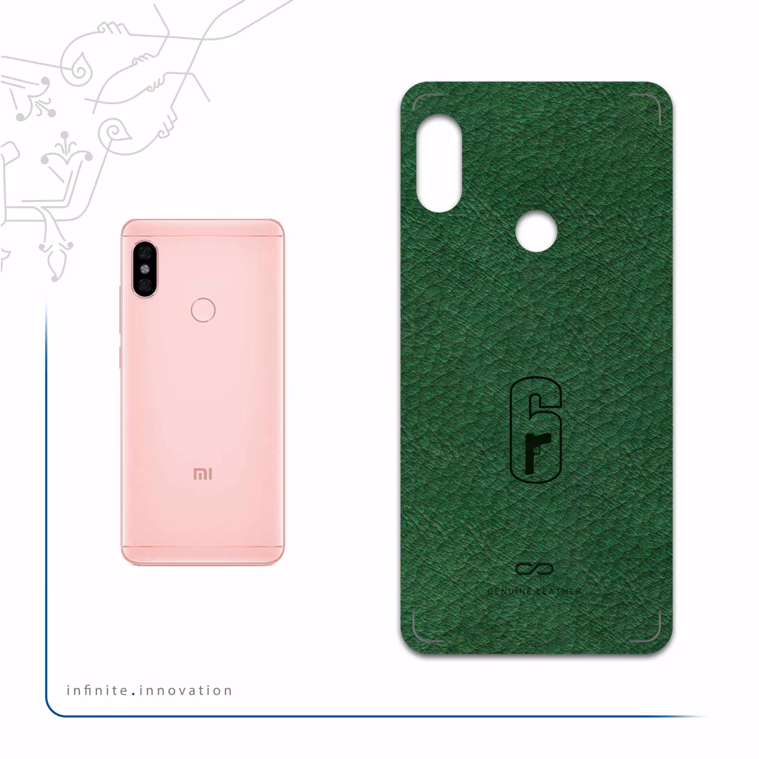 برچسب پوششی ماهوت مدل GL-RNBW_SX مناسب برای گوشی موبایل شیائومی Redmi Note 5 Pro