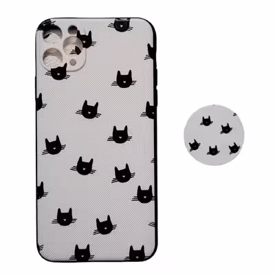 کاور کد ip11pm مناسب برای گوشی موبایل اپل iPhone 11 Pro Max به همراه پاپ سوکت
