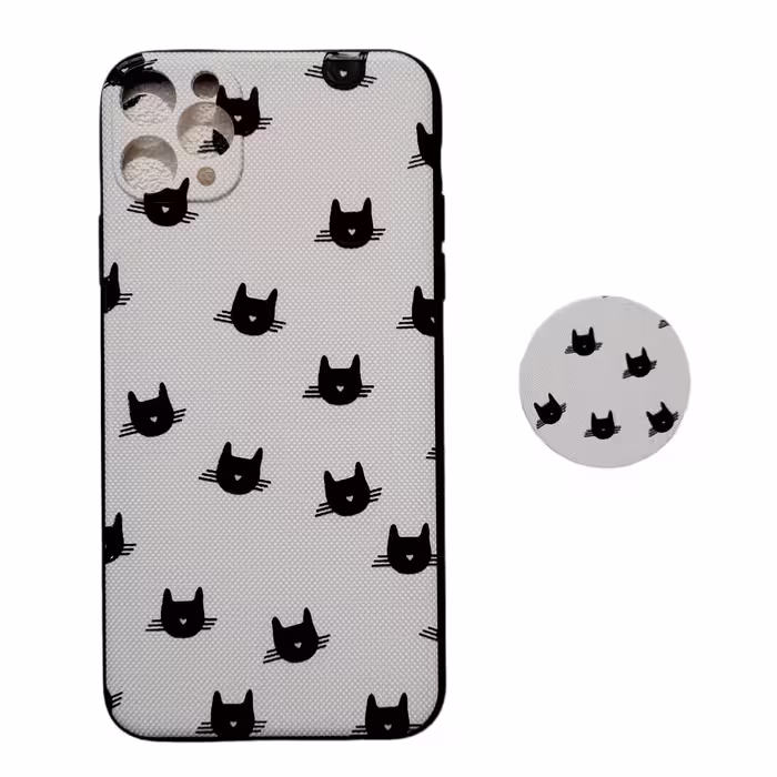 کاور کد ip11pm مناسب برای گوشی موبایل اپل iPhone 11 Pro Max به همراه پاپ سوکت
