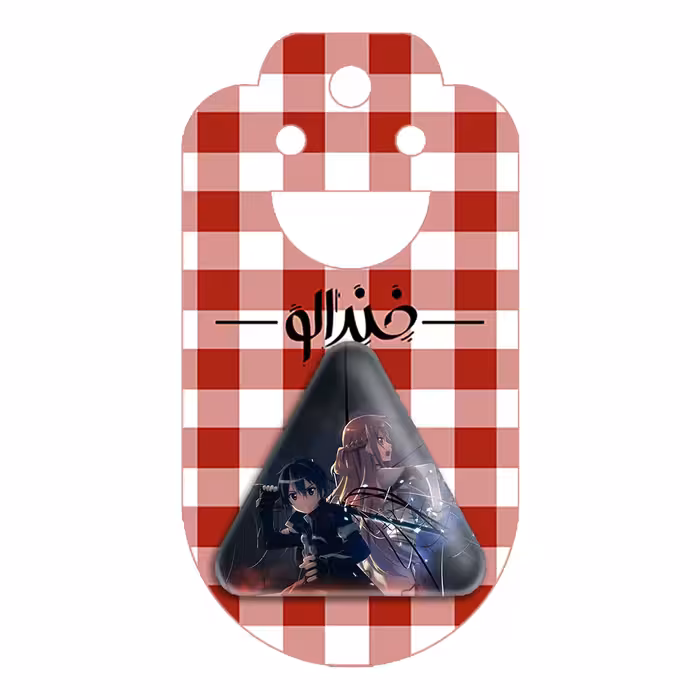 پیکسل خندالو طرح انیمه هنر شمشیر زنی مدل مثلثی کد 12085