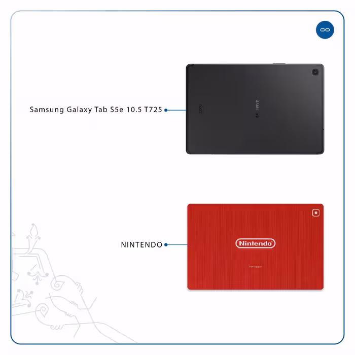 برچسب پوششی ماهوت مدل NINTENDO مناسب برای تبلت سامسونگ Galaxy Tab S5e 10.5 2019 T725