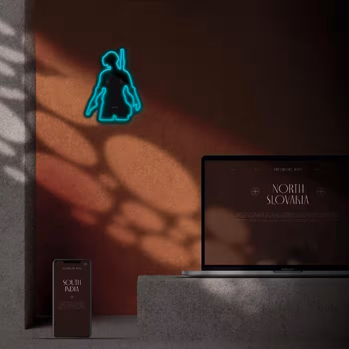 چراغ دیواری نئون دیزاین طرح Pubg-BL_TBL