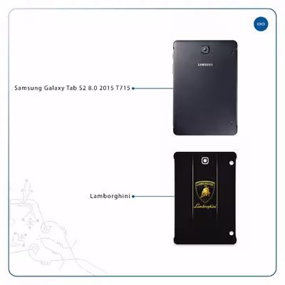 برچسب پوششی ماهوت مدل Lamborghini مناسب برای تبلت سامسونگ Galaxy Tab S2 8.0 2015 T715