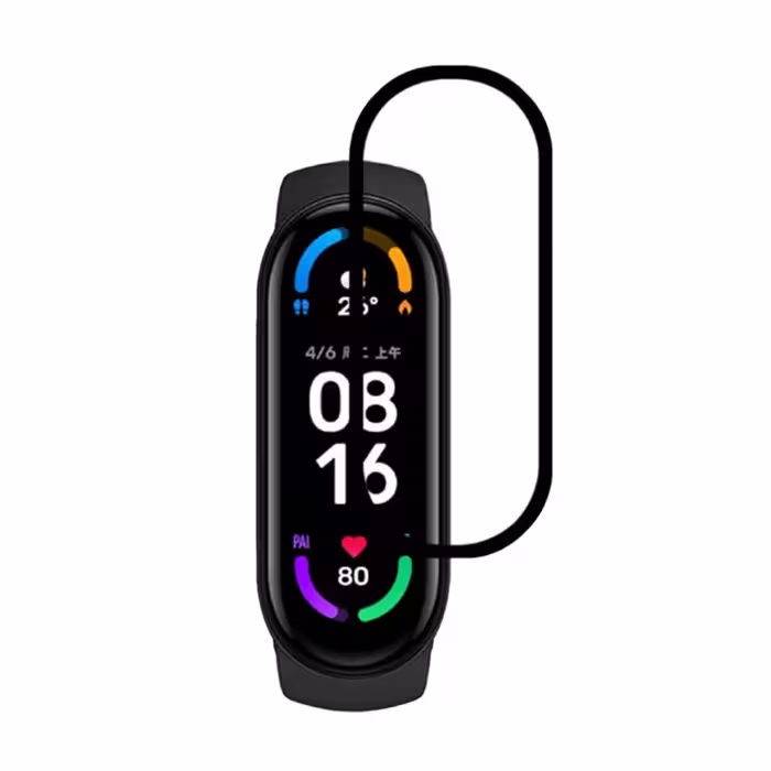 محافظ صفحه نمایش کروکودیل مدل C-PWM مناسب برای ساعت هوشمند شیائومی Mi Band 5 بسته 2 عددی