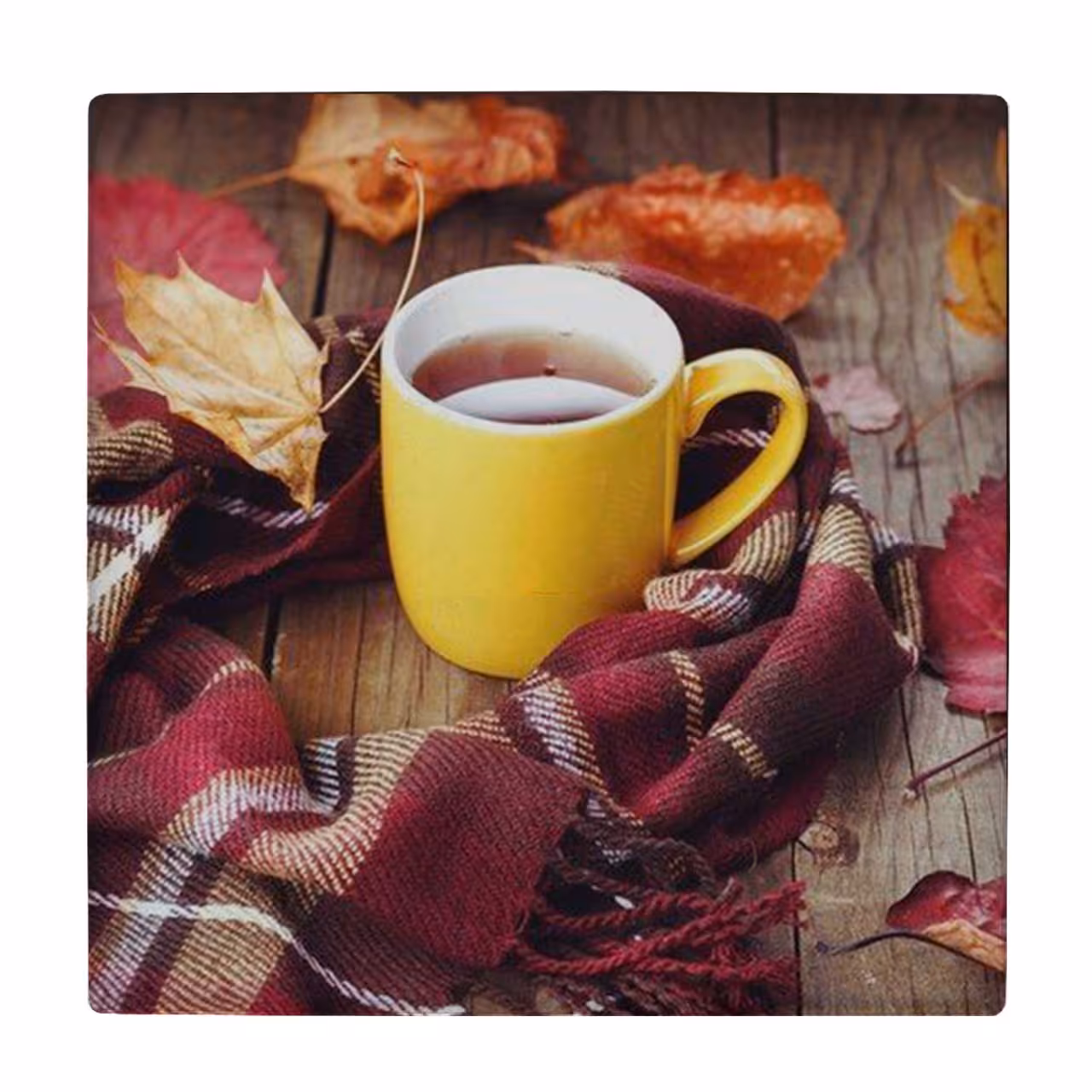 زیر لیوانی طرح چای پاییزی کد    3413249_977