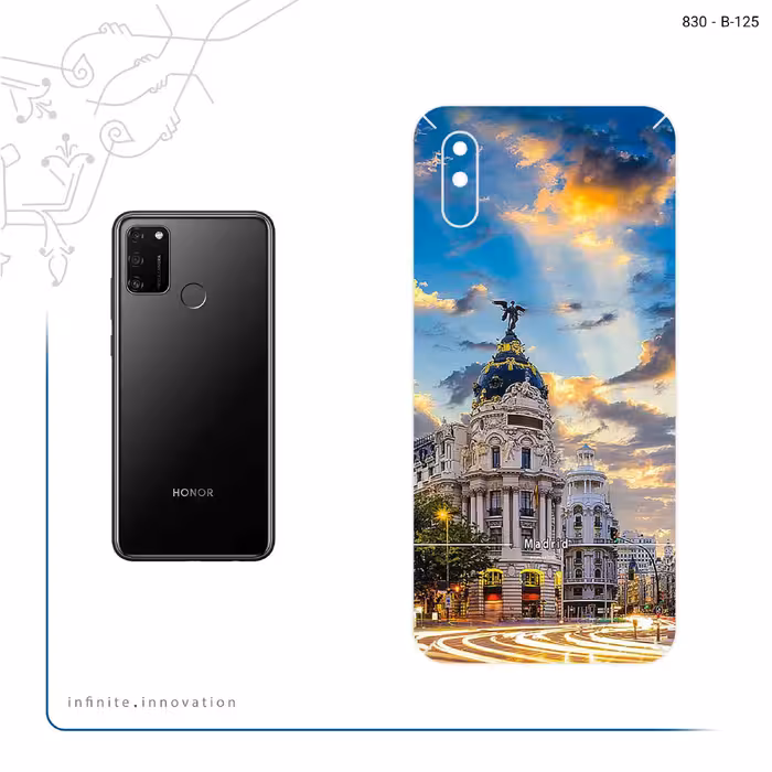 برچسب پوششی ماهوت مدل City of Madrid مناسب برای گوشی موبایل آنر 9A