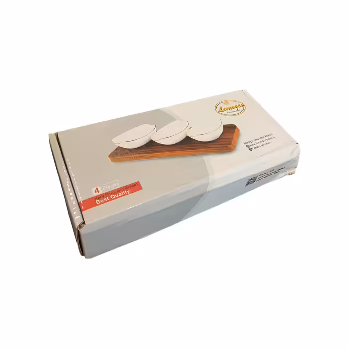 اردوخوری لمونژ مدل صدف کد 435 مجموعه 4 عددی