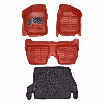     کفپوش پنج بعدی خودرو پانیذ مدل EVA مناسب برای پراید 132 به همراه کفپوش صندوق